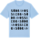 Blue Soul t-shirt med Södra Mossberga ordlek t-shirt