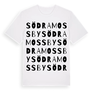 Södra Mossby ordlek t-shirt – ekologisk bomull t-shirt från Pinshirt