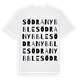 Södra Nybble ordlek t-shirt