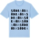 Blue Soul t-shirt med Södra Öna ordlek t-shirt
