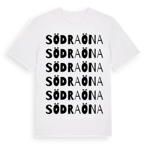 Södra Öna ordlek t-shirt – ekologisk bomull t-shirt från Pinshirt