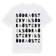 White t-shirt med Södra Östervik ordlek t-shirt