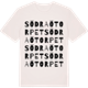 Vintage White t-shirt med Södra Ötorpet ordlek t-shirt