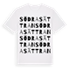 Södra Sättran ordlek t-shirt