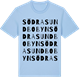 Blue Soul t-shirt med Södra Sundbobyn ordlek t-shirt