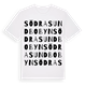 Södra Sundbobyn ordlek t-shirt