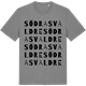 Mid Heather Gray t-shirt med Södra Svaldre ordlek t-shirt