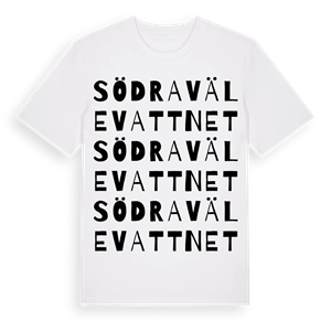 Södra Välevattnet ordlek t-shirt – ekologisk bomull t-shirt från Pinshirt