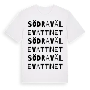 Södra Välevattnet ordlek t-shirt – ekologisk bomull t-shirt från Pinshirt