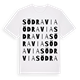 White t-shirt med Södra Via ordlek t-shirt