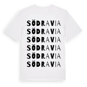 Södra Via ordlek t-shirt – ekologisk bomull t-shirt från Pinshirt
