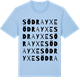 Blue Soul t-shirt med Södra Yxe ordlek t-shirt