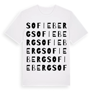 Sofieberg ordlek t-shirt – ekologisk bomull t-shirt från Pinshirt