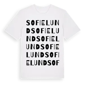 Sofielund ordlek t-shirt – ekologisk bomull t-shirt från Pinshirt