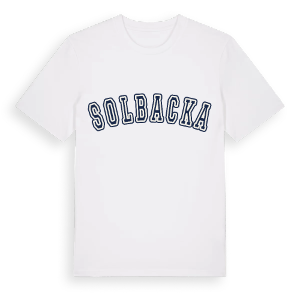 Solbacka college t-shirt – ekologisk bomull t-shirt från Pinshirt