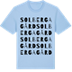 Blue Soul t-shirt med Solberga gård ordlek t-shirt