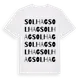 White t-shirt med Solhag ordlek t-shirt