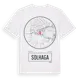 White t-shirt med Solhaga t-shirt