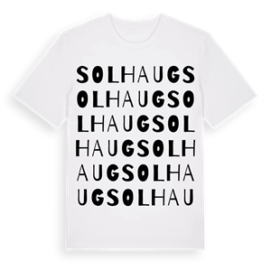 Solhaug ordlek t-shirt – ekologisk bomull t-shirt från Pinshirt