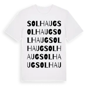 Solhaug ordlek t-shirt – ekologisk bomull t-shirt från Pinshirt