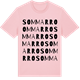 Pink Cotton t-shirt med Sommarro ordlek t-shirt