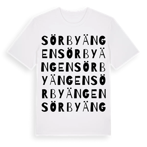 Sörbyängen ordlek t-shirt – ekologisk bomull t-shirt från Pinshirt