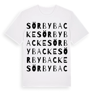 Sörbybacke ordlek t-shirt – ekologisk bomull t-shirt från Pinshirt