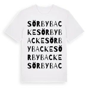 Sörbybacke ordlek t-shirt – ekologisk bomull t-shirt från Pinshirt