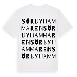 Sörbyhammaren ordlek t-shirt – ekologisk bomull t-shirt från Pinshirt