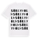 White t-shirt med Sörbyholm ordlek t-shirt