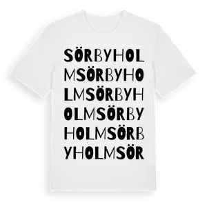 Sörbyholm ordlek t-shirt – ekologisk bomull t-shirt från Pinshirt
