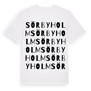 Sörbyholm ordlek t-shirt – ekologisk bomull t-shirt från Pinshirt