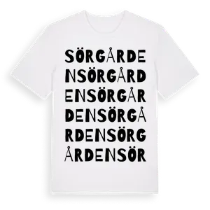 Sörgården ordlek t-shirt – ekologisk bomull t-shirt från Pinshirt