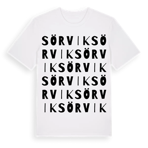Sörvik ordlek t-shirt – ekologisk bomull t-shirt från Pinshirt