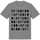 Mid Heather Gray t-shirt med Spångboda ordlek t-shirt