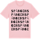 Pink Cotton t-shirt med Spången ordlek t-shirt