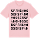 Pink Cotton t-shirt med Spångmossen ordlek t-shirt