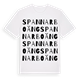 White t-shirt med Spannarboäng ordlek t-shirt