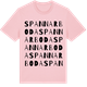 Pink Cotton t-shirt med Spannarboda ordlek t-shirt