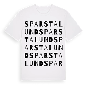 Sparstalund ordlek t-shirt – ekologisk bomull t-shirt från Pinshirt