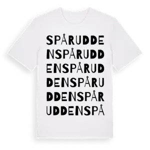 Spårudden ordlek t-shirt – ekologisk bomull t-shirt från Pinshirt