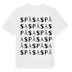 Spåsa ordlek t-shirt – ekologisk bomull t-shirt från Pinshirt
