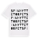 Spikhyttetorpet ordlek t-shirt