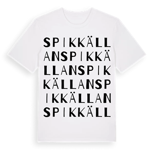 Spikkällan ordlek t-shirt – ekologisk bomull t-shirt från Pinshirt
