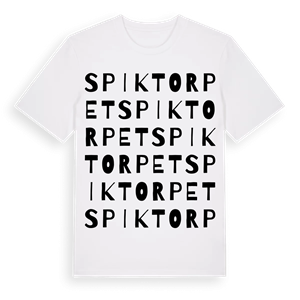 Spiktorpet ordlek t-shirt – ekologisk bomull t-shirt från Pinshirt