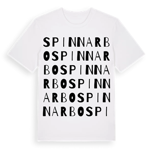 Spinnarbo ordlek t-shirt – ekologisk bomull t-shirt från Pinshirt