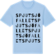 Blue Soul t-shirt med Spjutsjöfallet ordlek t-shirt