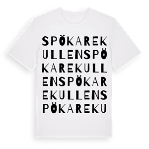 Spökarekullen ordlek t-shirt – ekologisk bomull t-shirt från Pinshirt