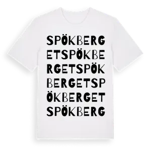 Spökberget ordlek t-shirt – ekologisk bomull t-shirt från Pinshirt