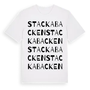 Stackabacken ordlek t-shirt – ekologisk bomull t-shirt från Pinshirt